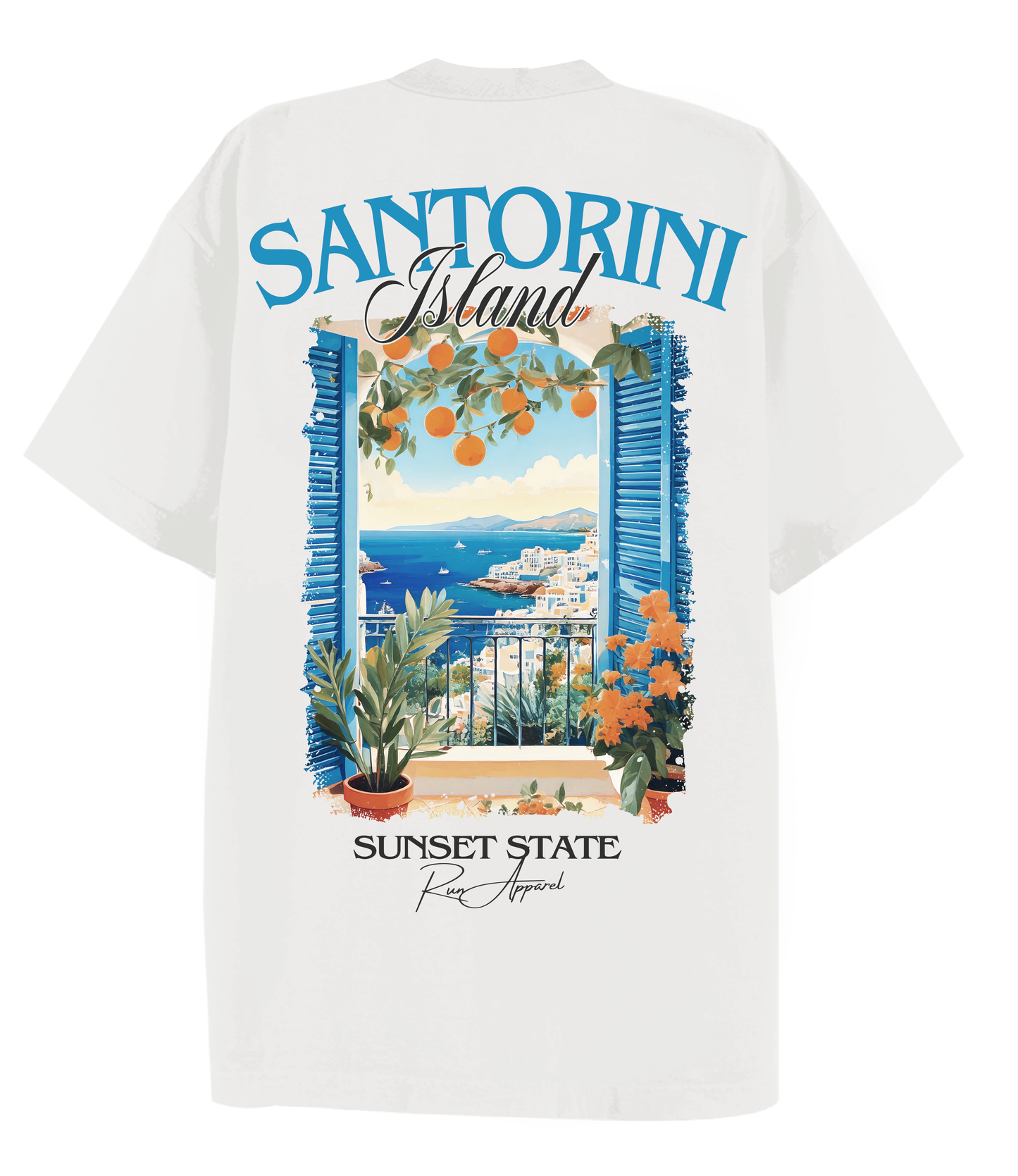 Santorini Sunset State Junior T-Shirt