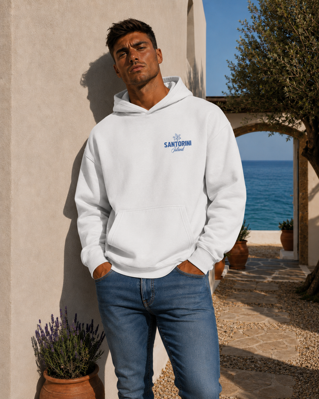 Santorini Island Hoodie