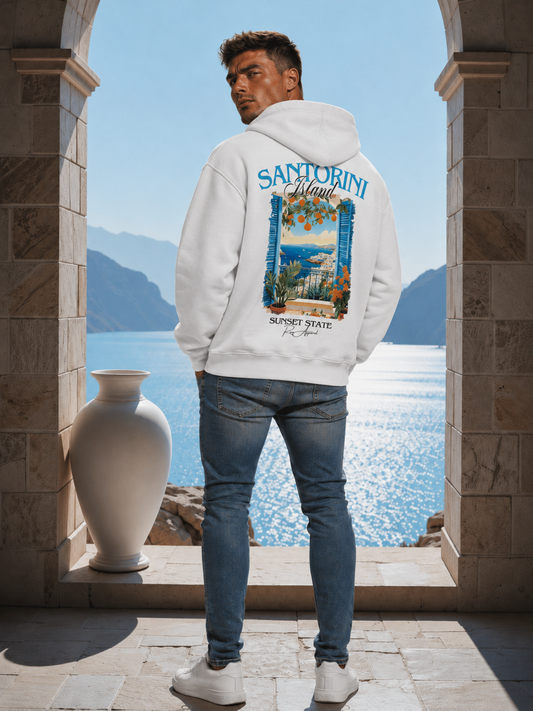 Santorini Sunset State Hoodie