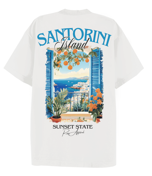 Santorini Sunset State Junior T-Shirt