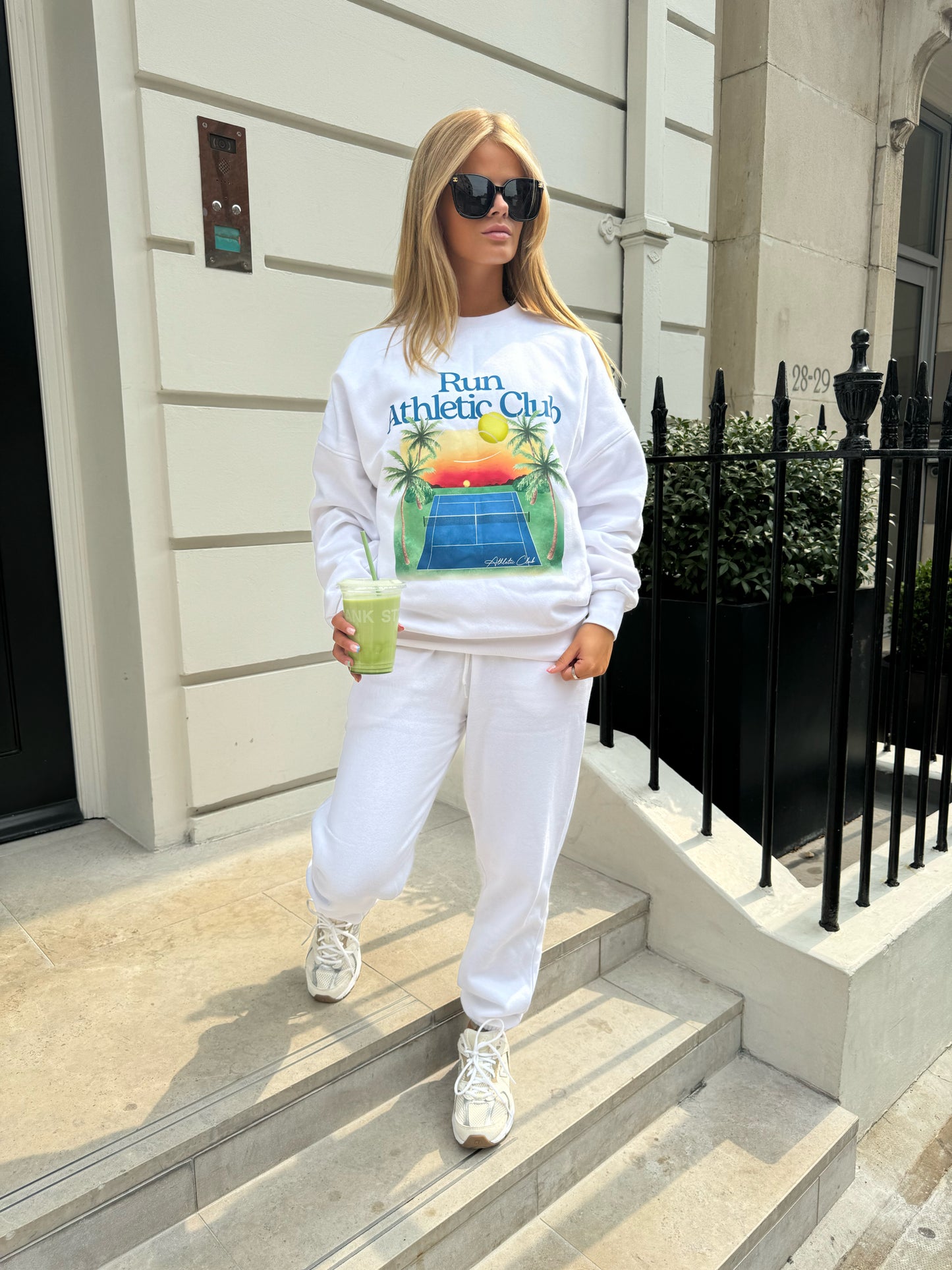 Run Athletic Club Tracksuit White